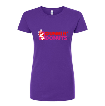 Women's Dunkin Donuts  Round Neck T-Shirt