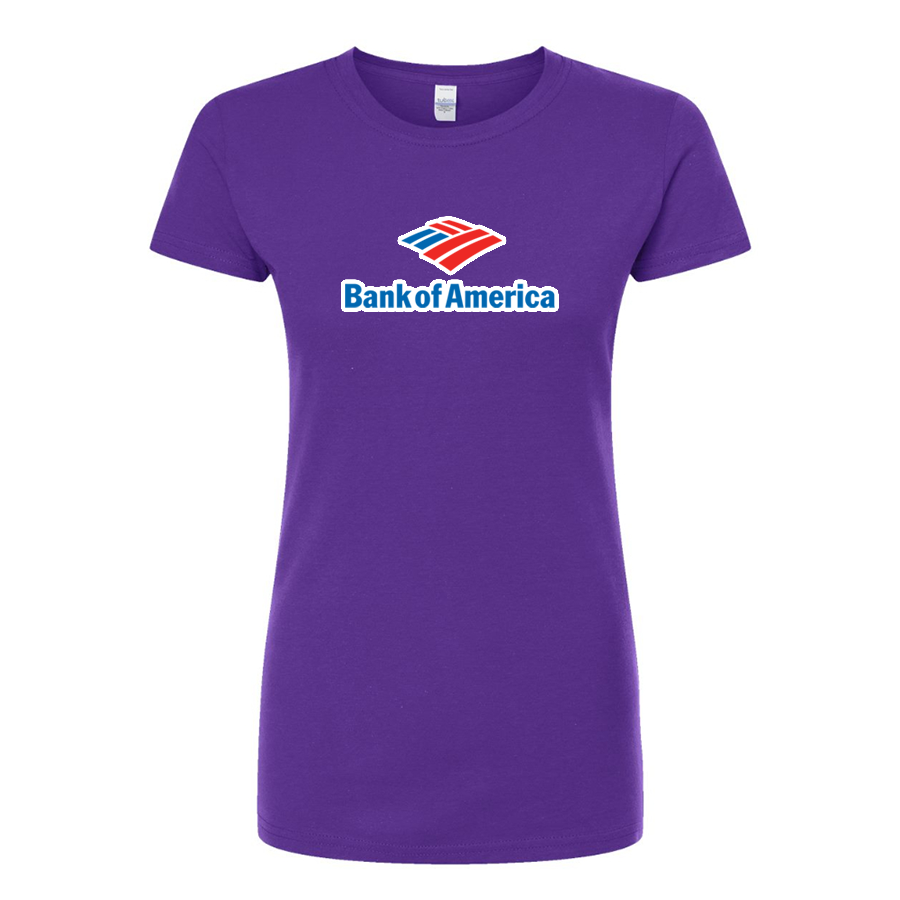 Women's Bank Of America Round Neck T-Shirt