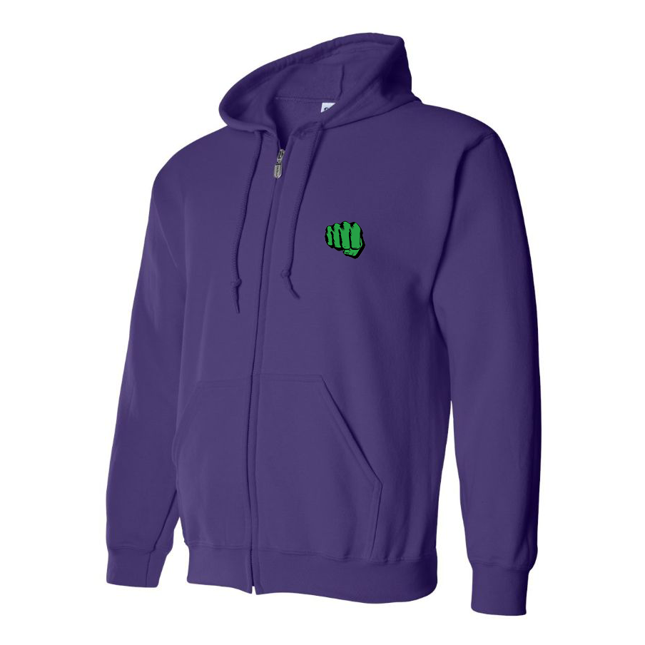 Men's Hulk Punch Zipper Hoodie