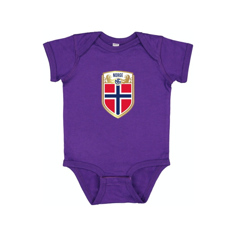 Norway Soccer Baby Romper Onesie