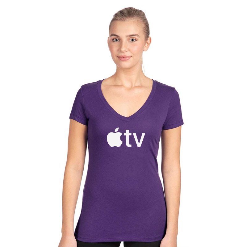 Women's Apple TV  Next Level Ideal V-Neck T-Shirt