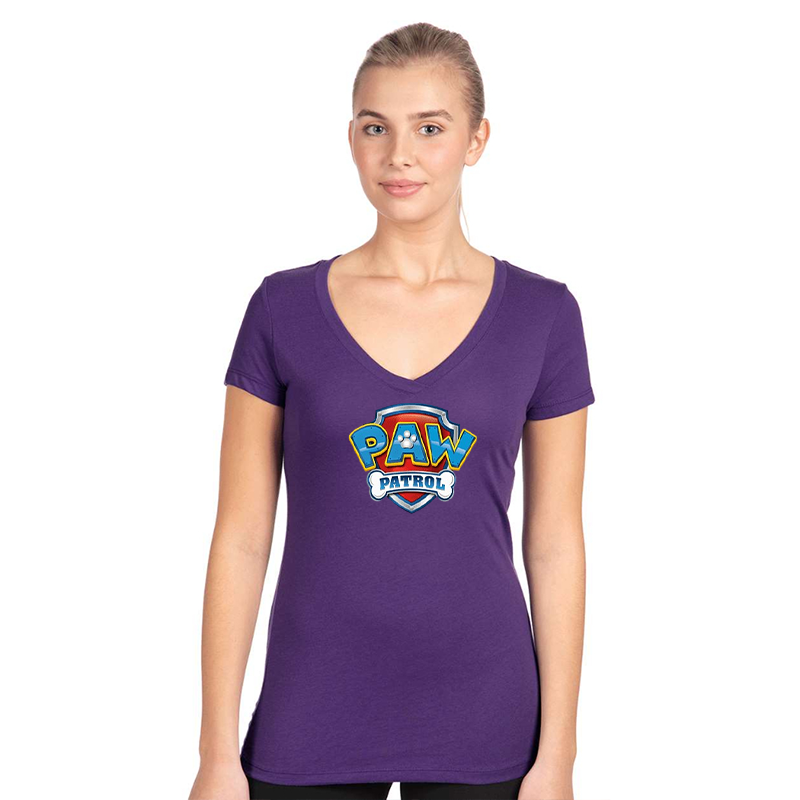 Women's Paw Patrol Next Level Ideal V-Neck T-Shirt