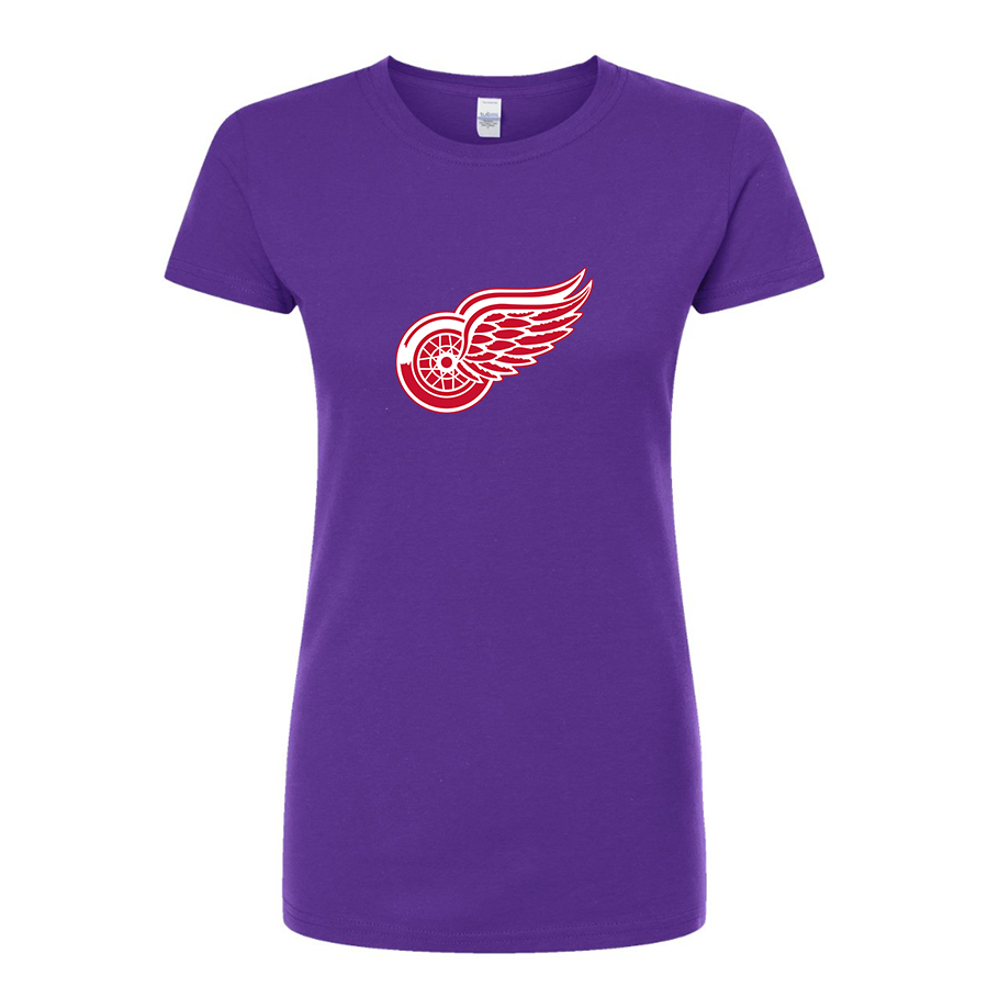 Women's NHL - Detroit Red Wings Round Neck T-Shirt