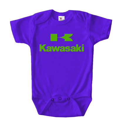 Kawasaki Bike Motorcycle Baby Romper Onesie