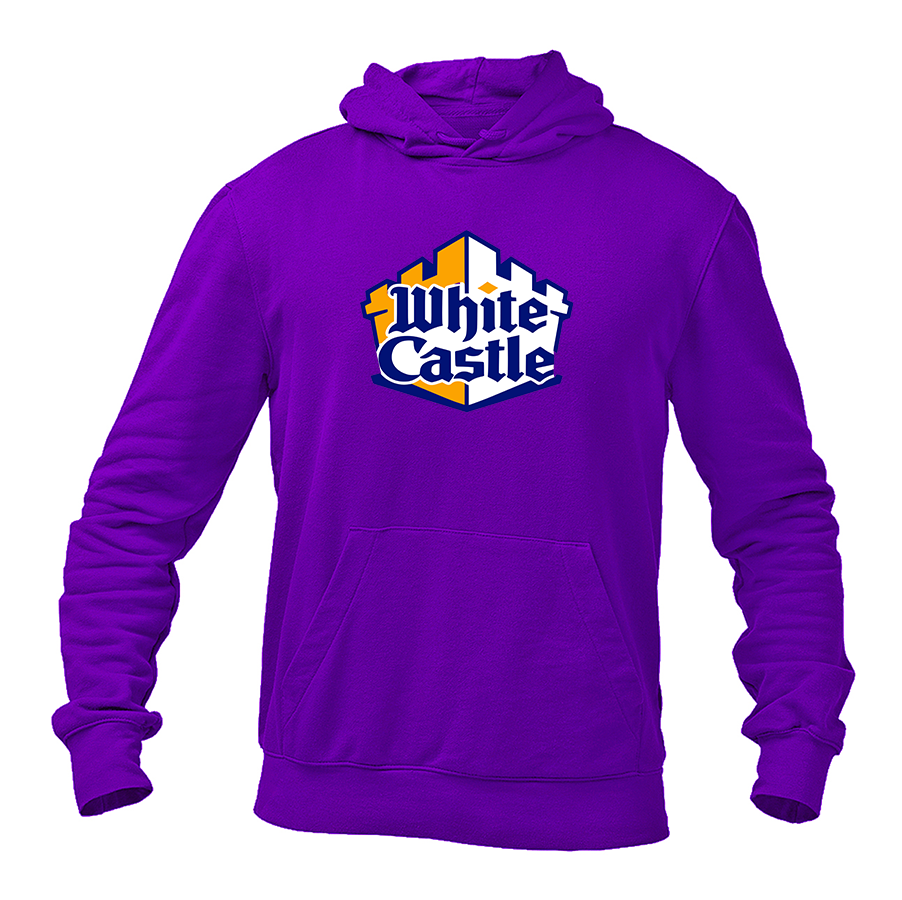 Men's White Castle Pullover Hoodie