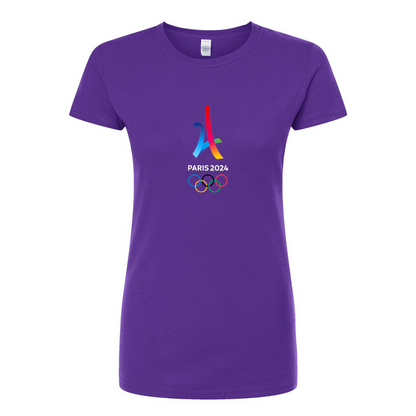 Women's Paris 2024 Olympics Round Neck T-Shirt