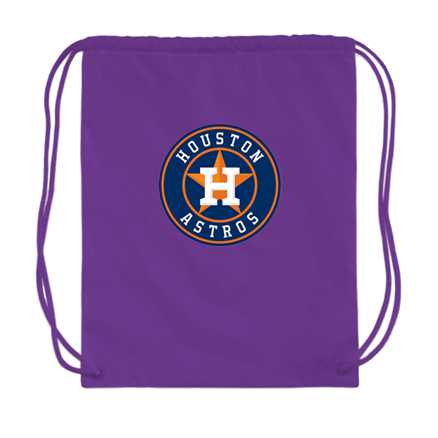 Houston Astros Baseball Drawstring Bag