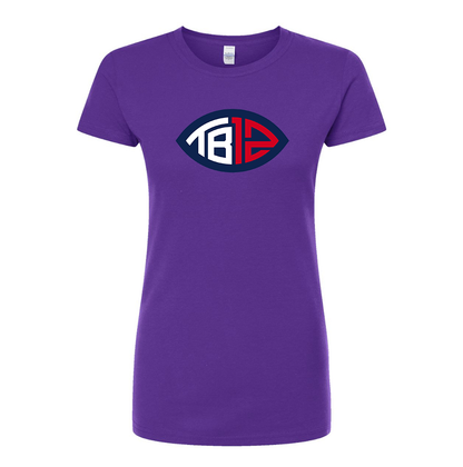 Women's Tom Brady 12 Round Neck T-Shirt