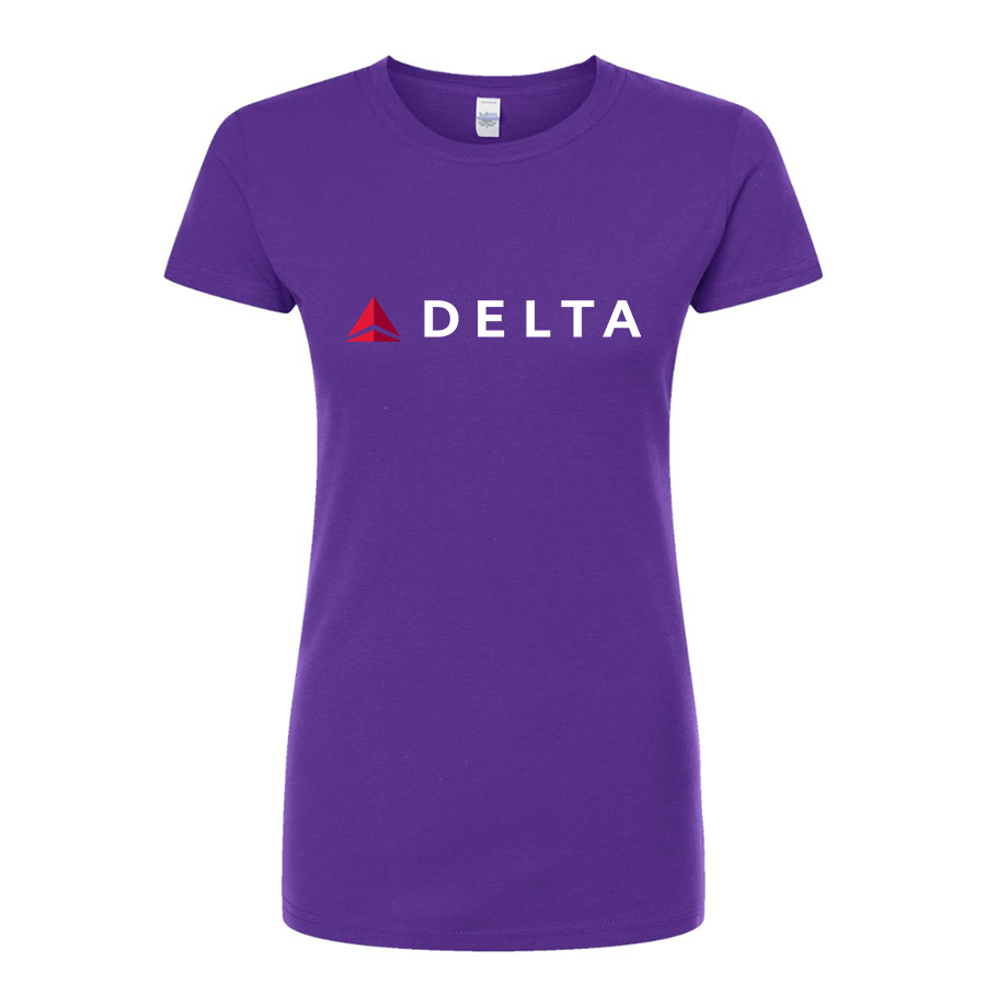 Women's Delta Airlines Round Neck T-Shirt