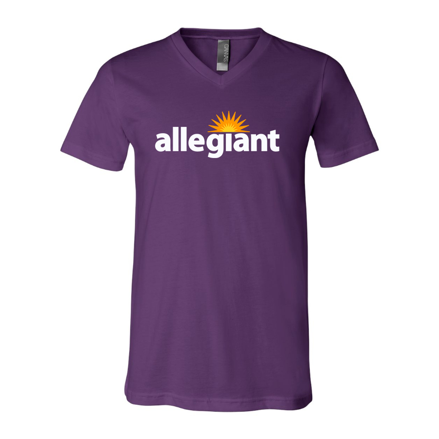 Men's Allegiant Air BELLA  CANVAS  Jersey V-Neck Tee