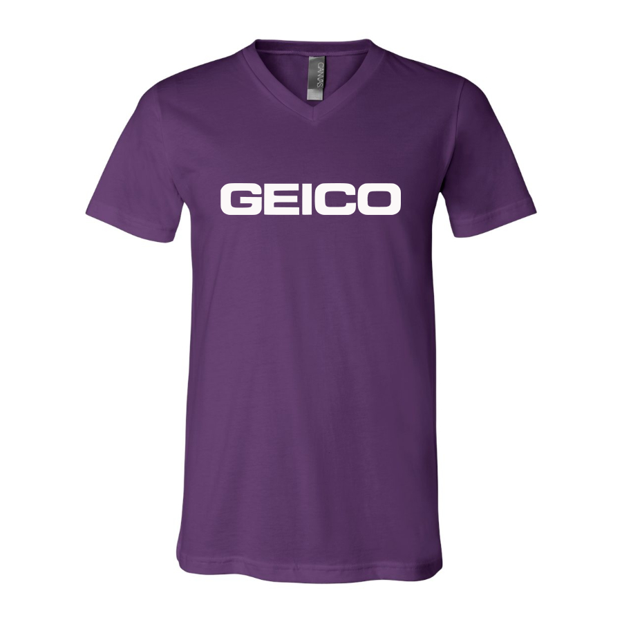 Men's Geico  BELLA  CANVAS  Jersey V-Neck Tee