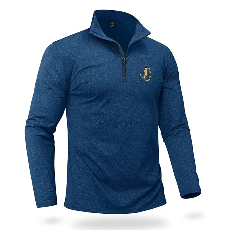 Men's Jimmy Choo Quarter Zip Pullover Premium Fleece Lined Heather Long Sleeve Golf Shirts Midweight 1/4 Half Zip Sweatshirts