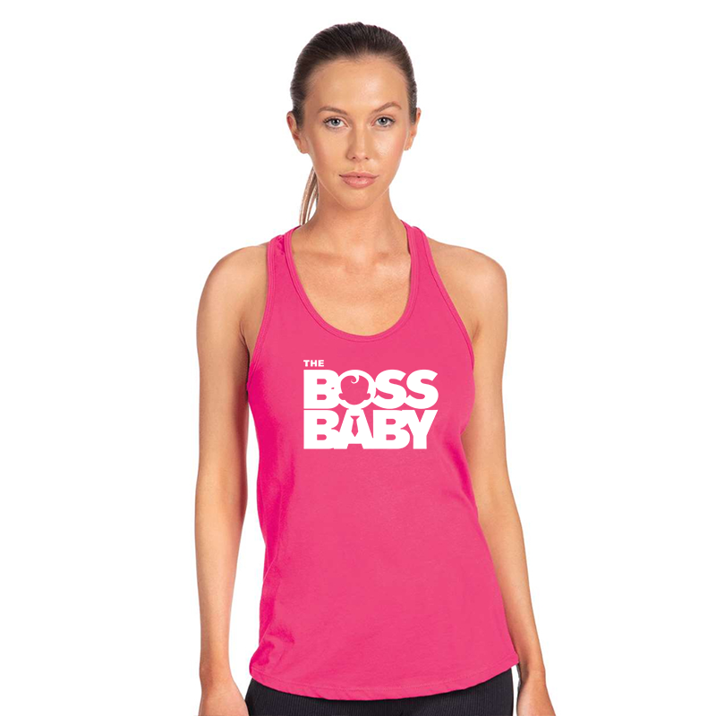 Women's Boss Baby  Next Level Ideal Racerback Tank