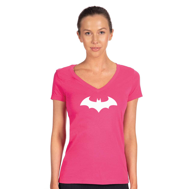 Women's Batman Next Level Ideal V-Neck T-Shirt