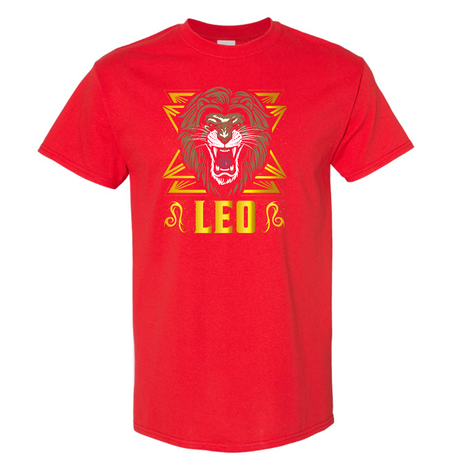 Youth's Leo Zodiac Sign Cotton T-Shirt