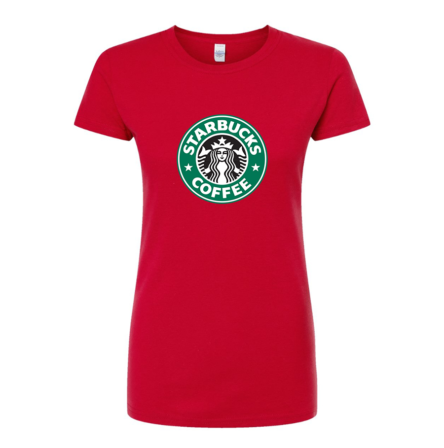 Women's Starbucks Coffee Round Neck T-Shirt