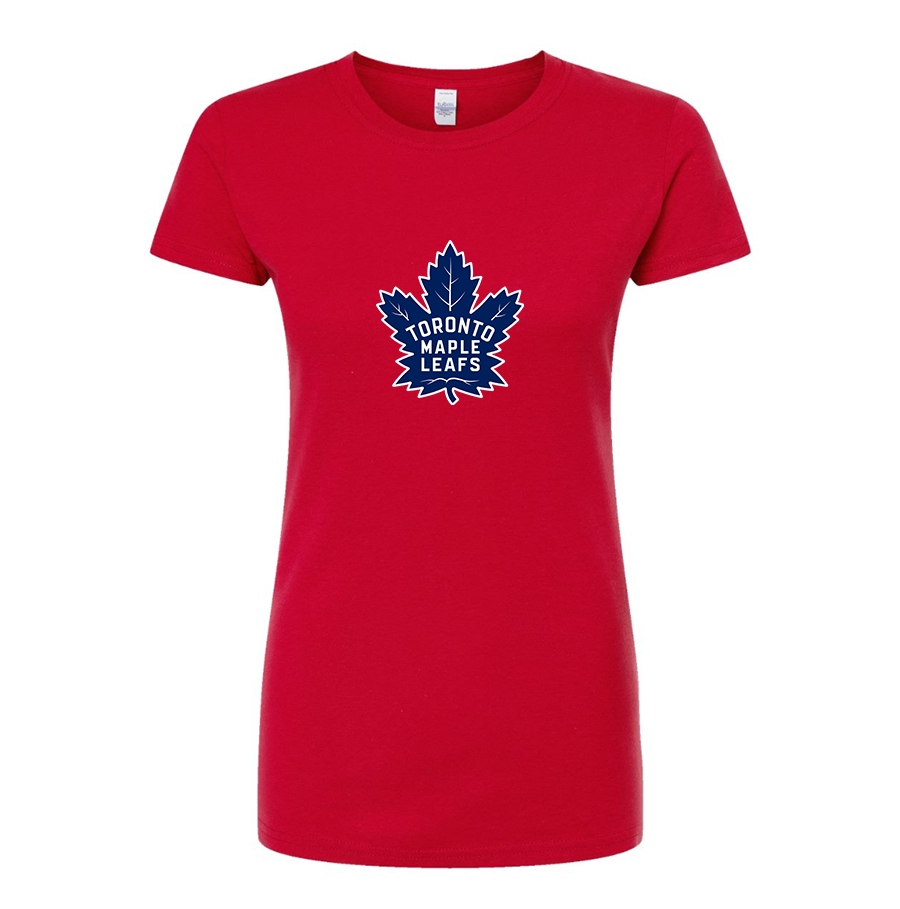 Women's NHL - Toronto Maple Leaf Round Neck T-Shirt