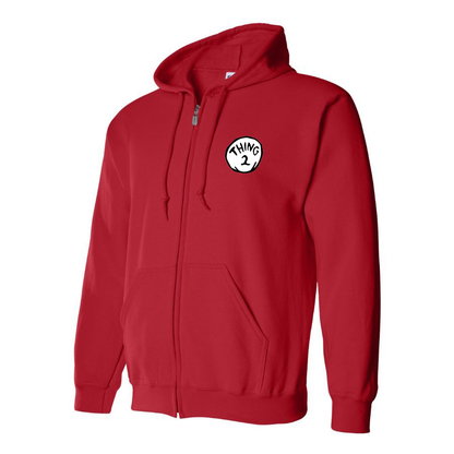 Men's Dr. Suess Thing 2 Zipper Hoodie