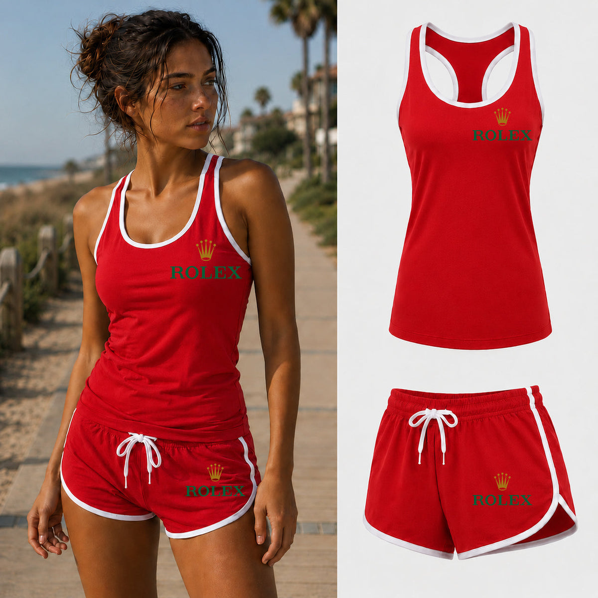 Women’s Rolex Tank top and Shorts Set