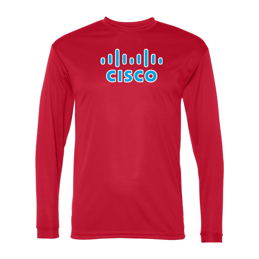 Men's Cisco Polyester Long Sleeve T-Shirt