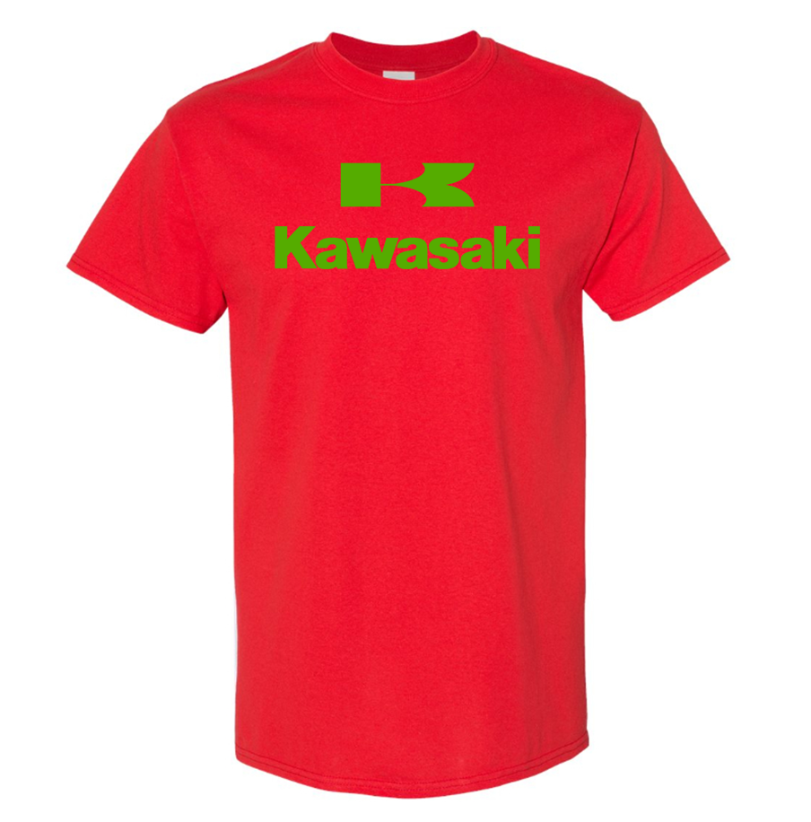 Men's Kawasaki Bike Motorcycle Cotton T-Shirt