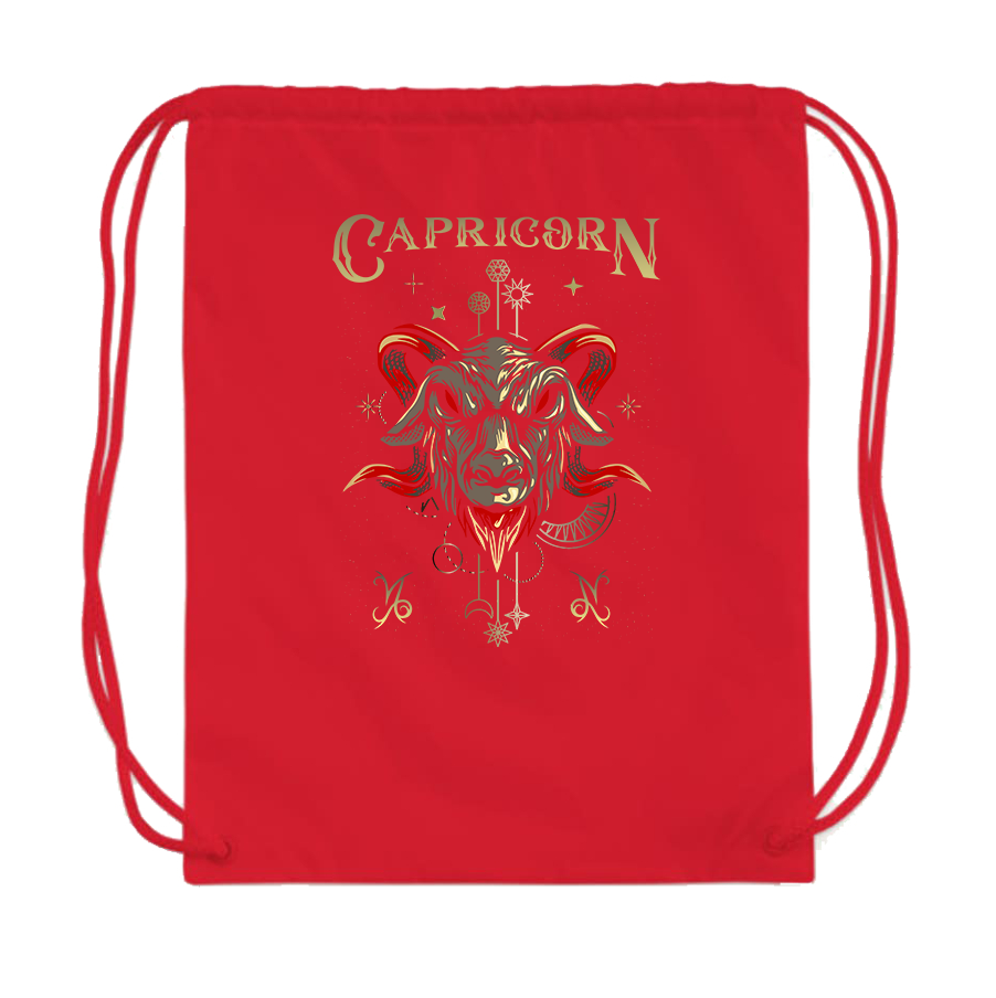 Capricorn Zodiac Drawstring Bag