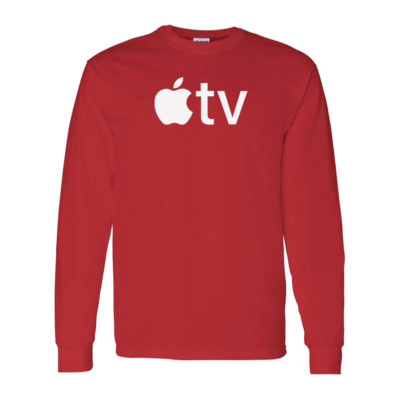 Men's Apple TV  Gildan Heavy Cotton Long Sleeve T-Shirt