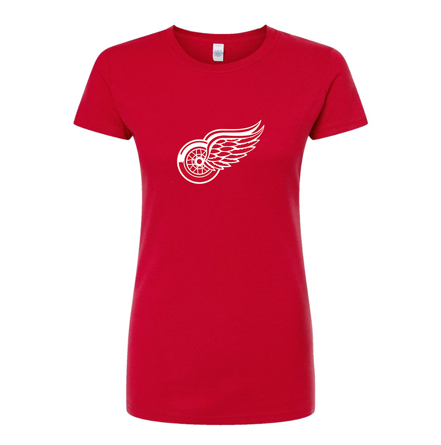 Women's NHL - Detroit Red Wings Round Neck T-Shirt