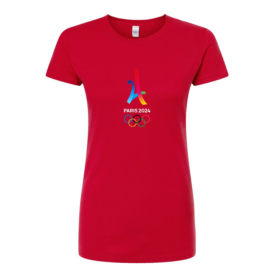 Women's Paris 2024 Olympics Round Neck T-Shirt