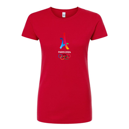 Women's Paris 2024 Olympics Round Neck T-Shirt