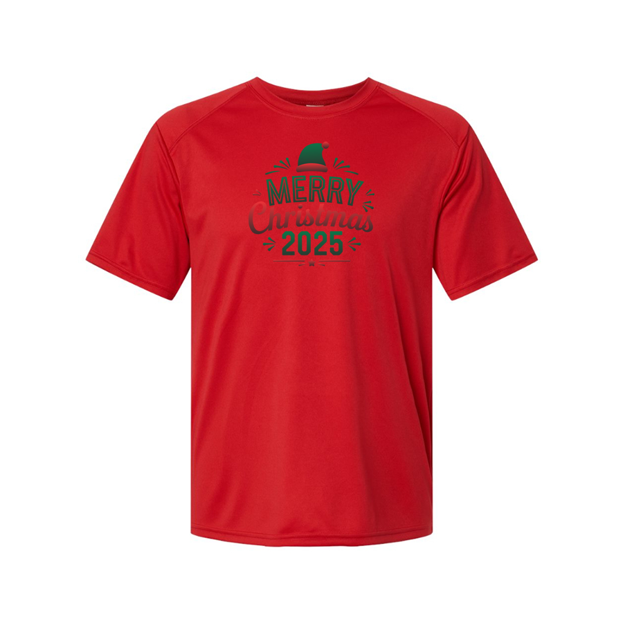 Youth's Merry Christmas 2025 Performance T-Shirt