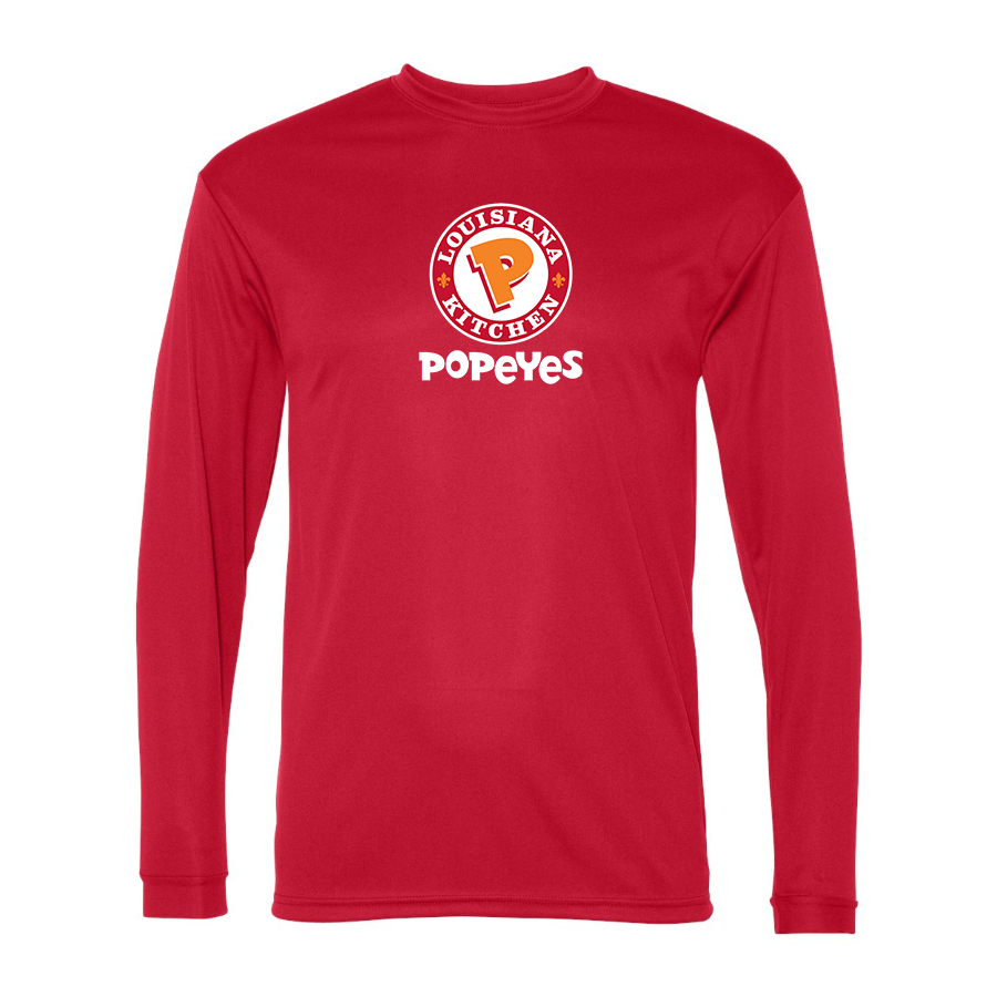 Men's Popeyes Louisiana Kitchen Polyester Long Sleeve T-Shirt