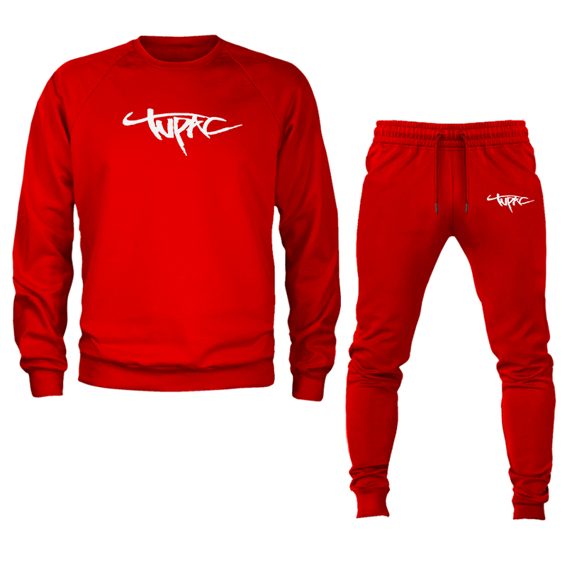 Men's Tupac Crewneck Sweatshirt Joggers Set