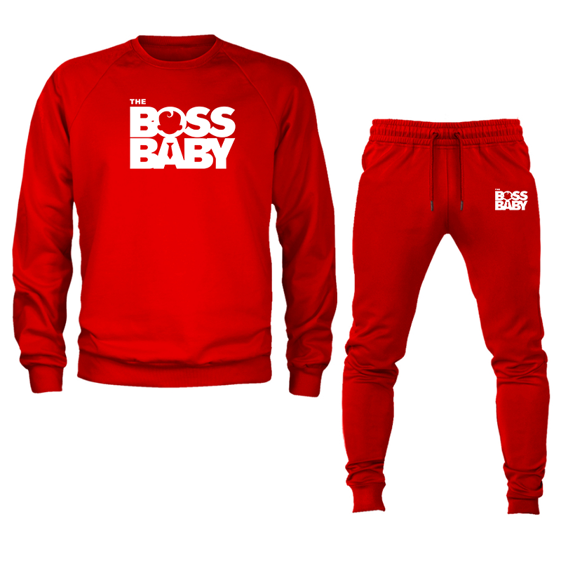 Men's Boss Baby  Crewneck Sweatshirt Joggers Set