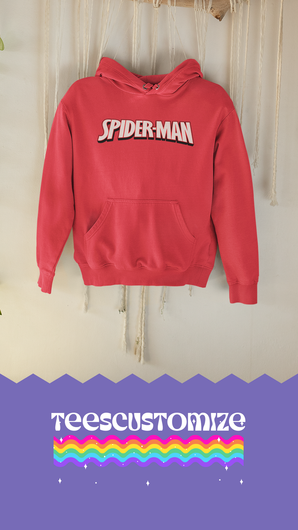 Youth's Spider Man Gildan Heavy Blend Hooded Sweatshirt