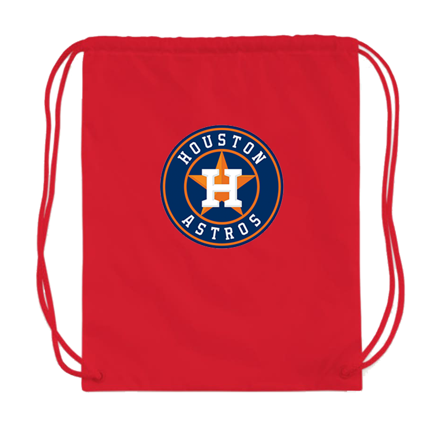 Houston Astros Baseball Drawstring Bag