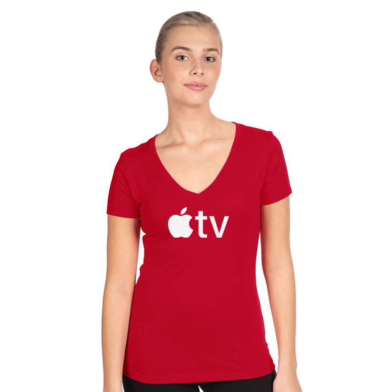 Women's Apple TV  Next Level Ideal V-Neck T-Shirt