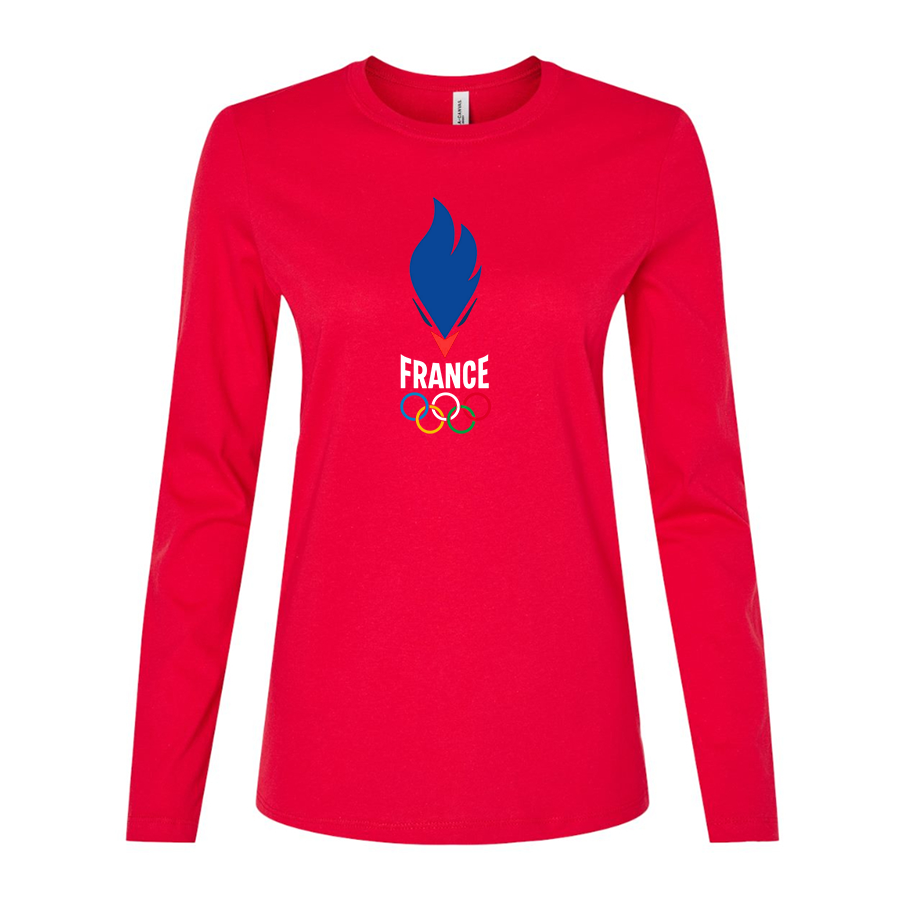 Women's France Olympia 2024 Long Sleeve T-Shirt