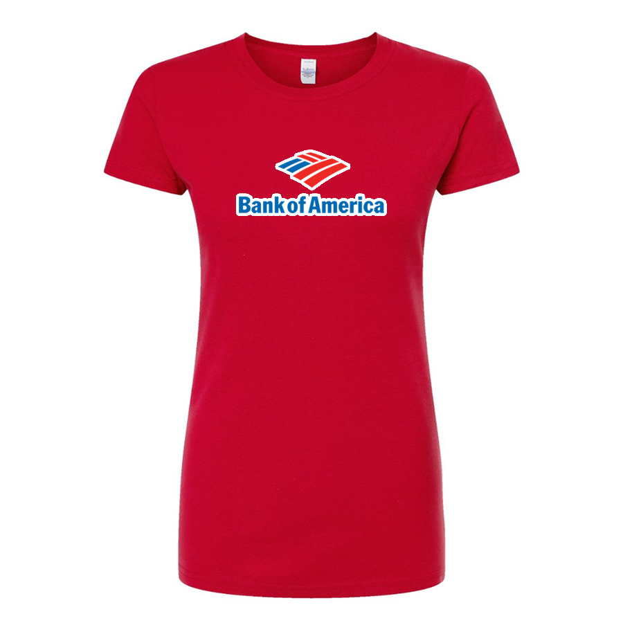 Women's Bank Of America Round Neck T-Shirt