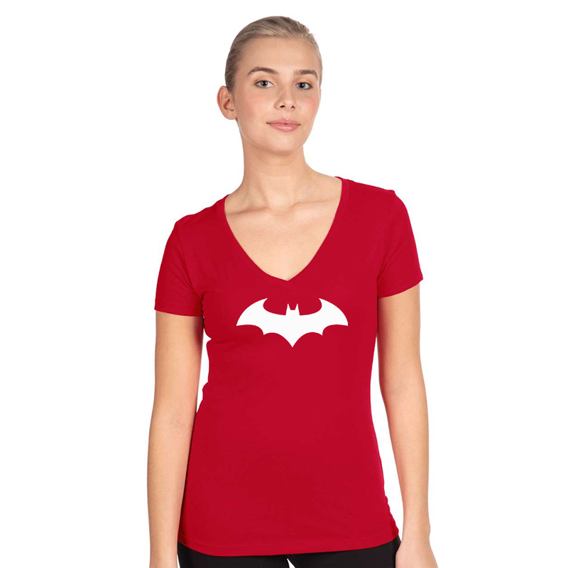 Women's Batman Next Level Ideal V-Neck T-Shirt