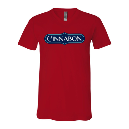 Men's Cinnabon  BELLA  CANVAS  Jersey V-Neck Tee