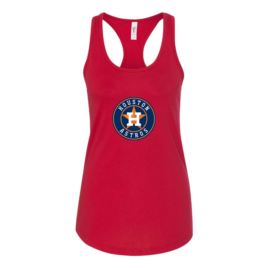 Women's Houston Astros Baseball Racerback Tank Top