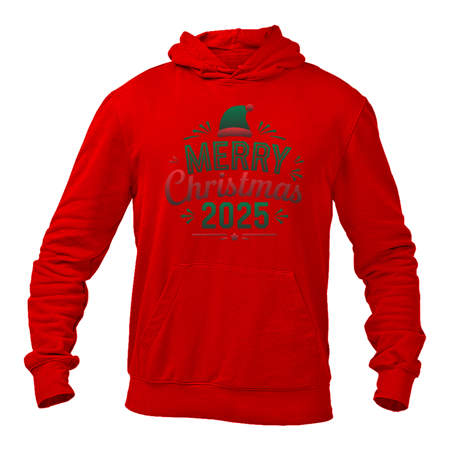 Men's Merry Christmas 2025 Pullover Hoodie