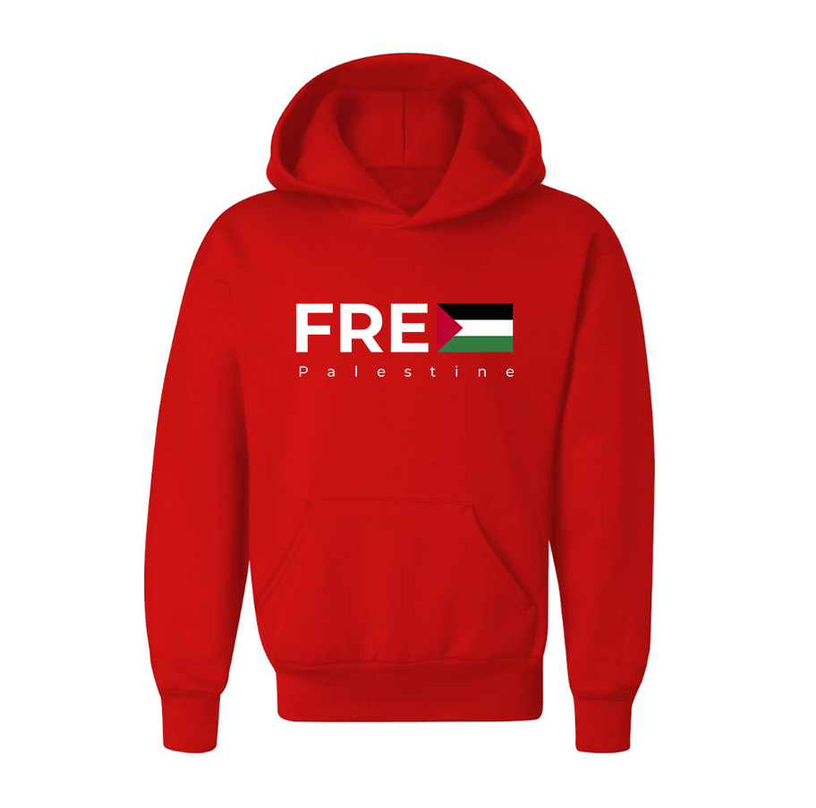 Youth's Free Palestine Pullover Hoodie