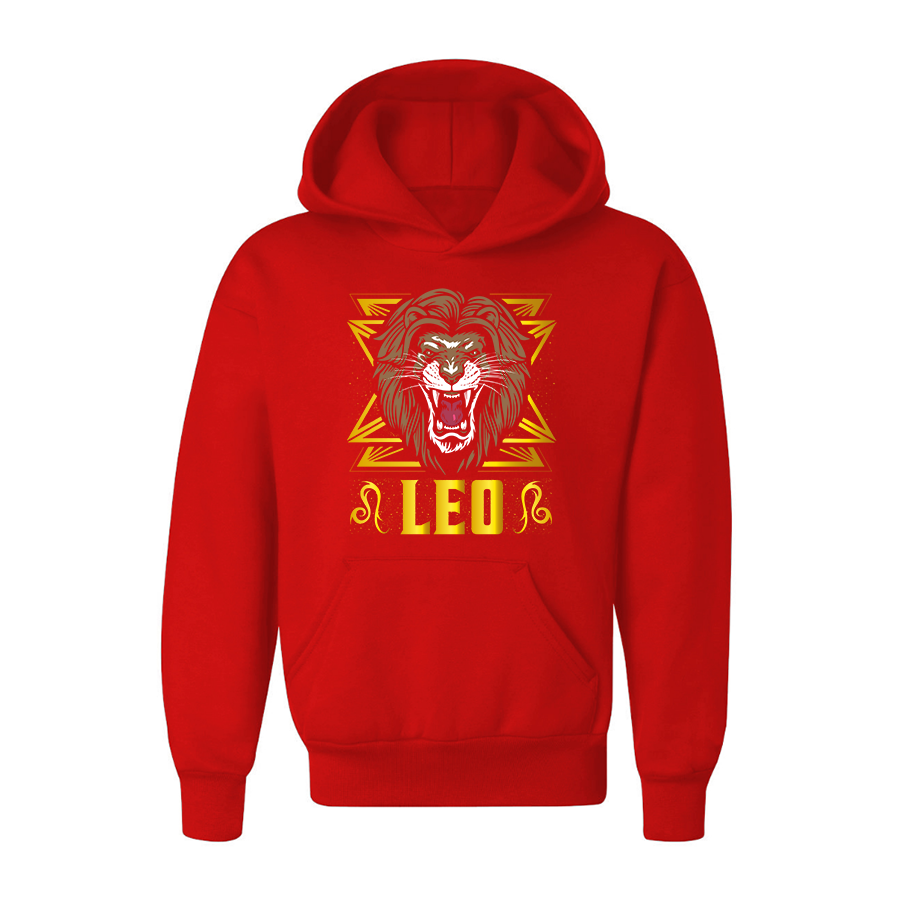 Youth's Leo Zodiac Sign Pullover Hoodie