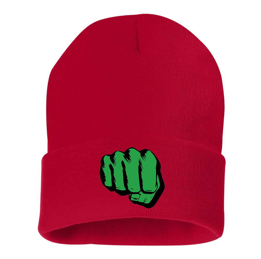 Hulk Punch Beanie Hat
