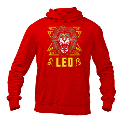 Men's Leo Zodiac Sign Pullover Hoodie