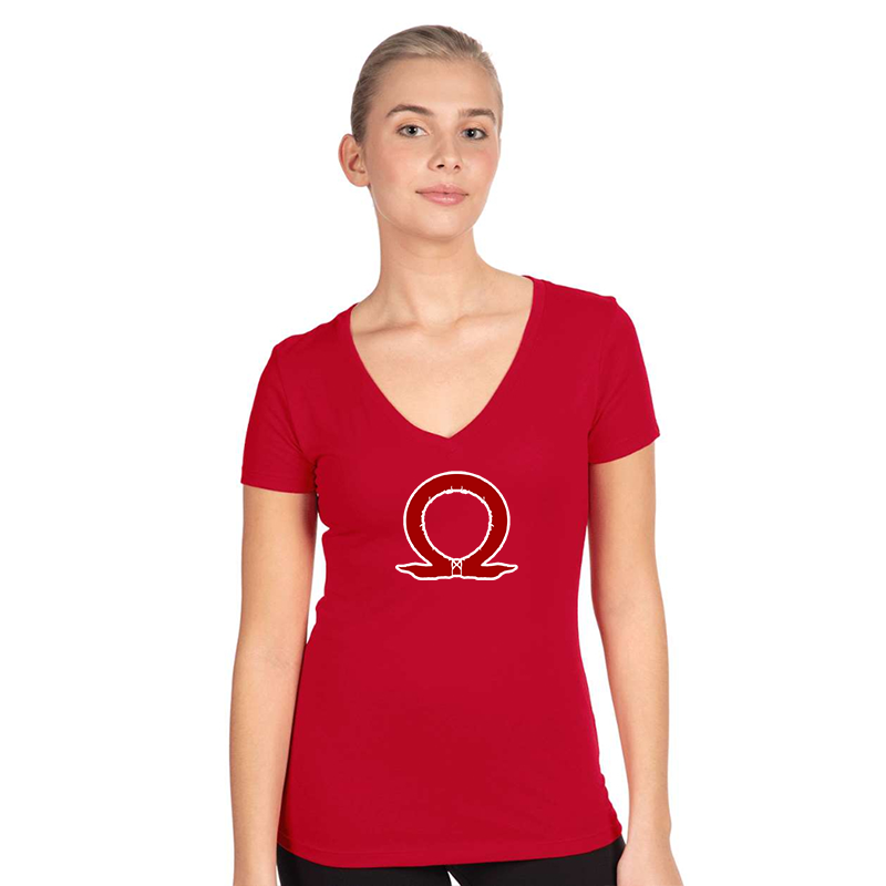 Women's God Of War Next Level Ideal V-Neck T-Shirt