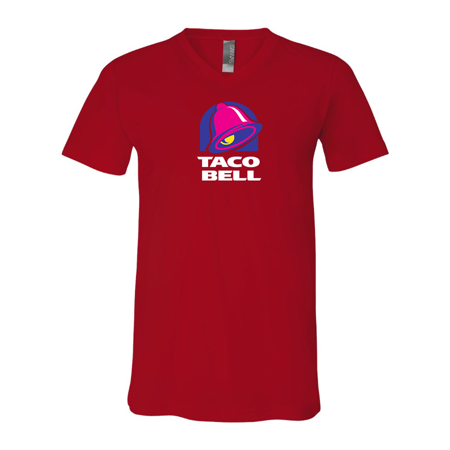 Men's Taco Bell  BELLA  CANVAS  Jersey V-Neck Tee