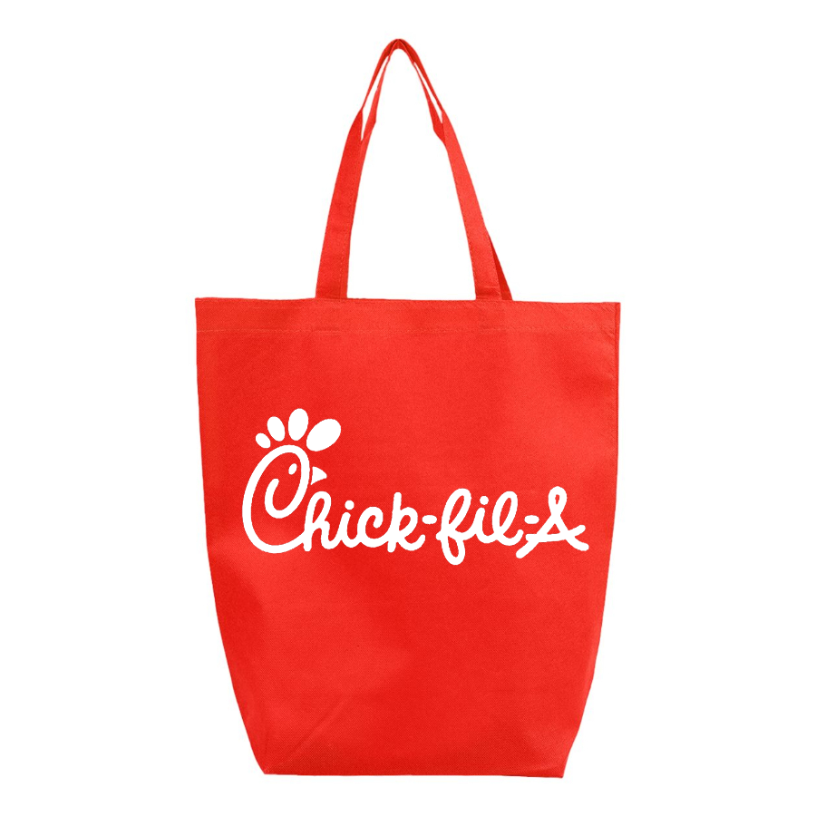 Chick fil A Q Tees Non Woven Gusset Bottom Tote T-Shirt